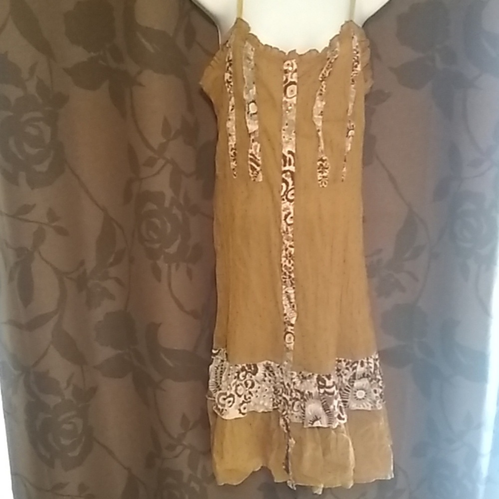 Simple summer dress all cotton  adjustable straps